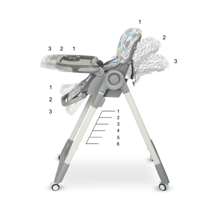 Tinnies Modern Baby High Chair Printed T024-A at Zubaidas Best Online Baby and Kids Store in Pakistan