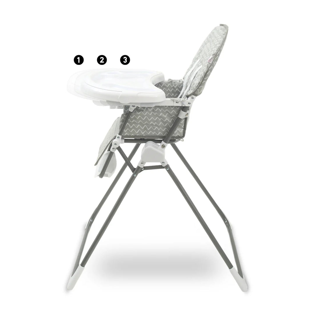 Tinnies Premium Chevron Foldable High Chair T021 at Zubaidas Best Online Baby and Kids Store in Pakistan