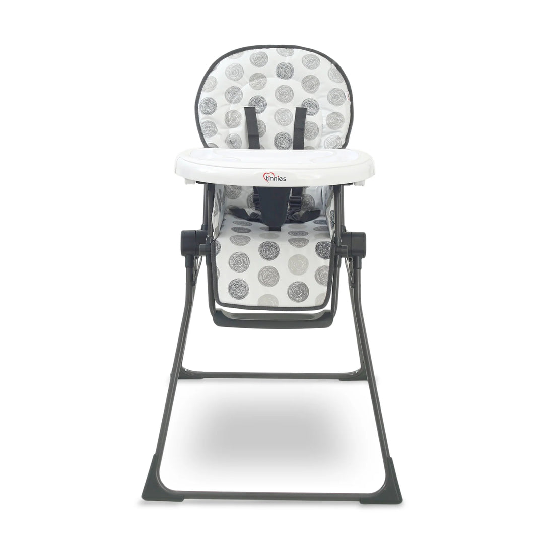 Tinnies Premium Grey Polka Dot Foldable High Chair T020 at Zubaidas Official Pakistan