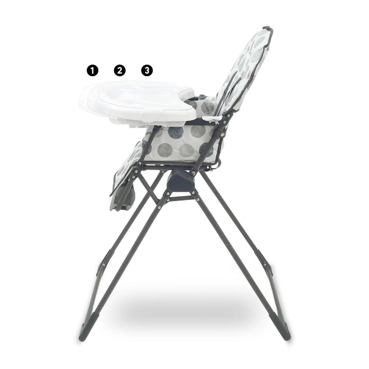 Tinnies Premium Grey Polka Dot Foldable High Chair T020 at Zubaidas Online Pakistan