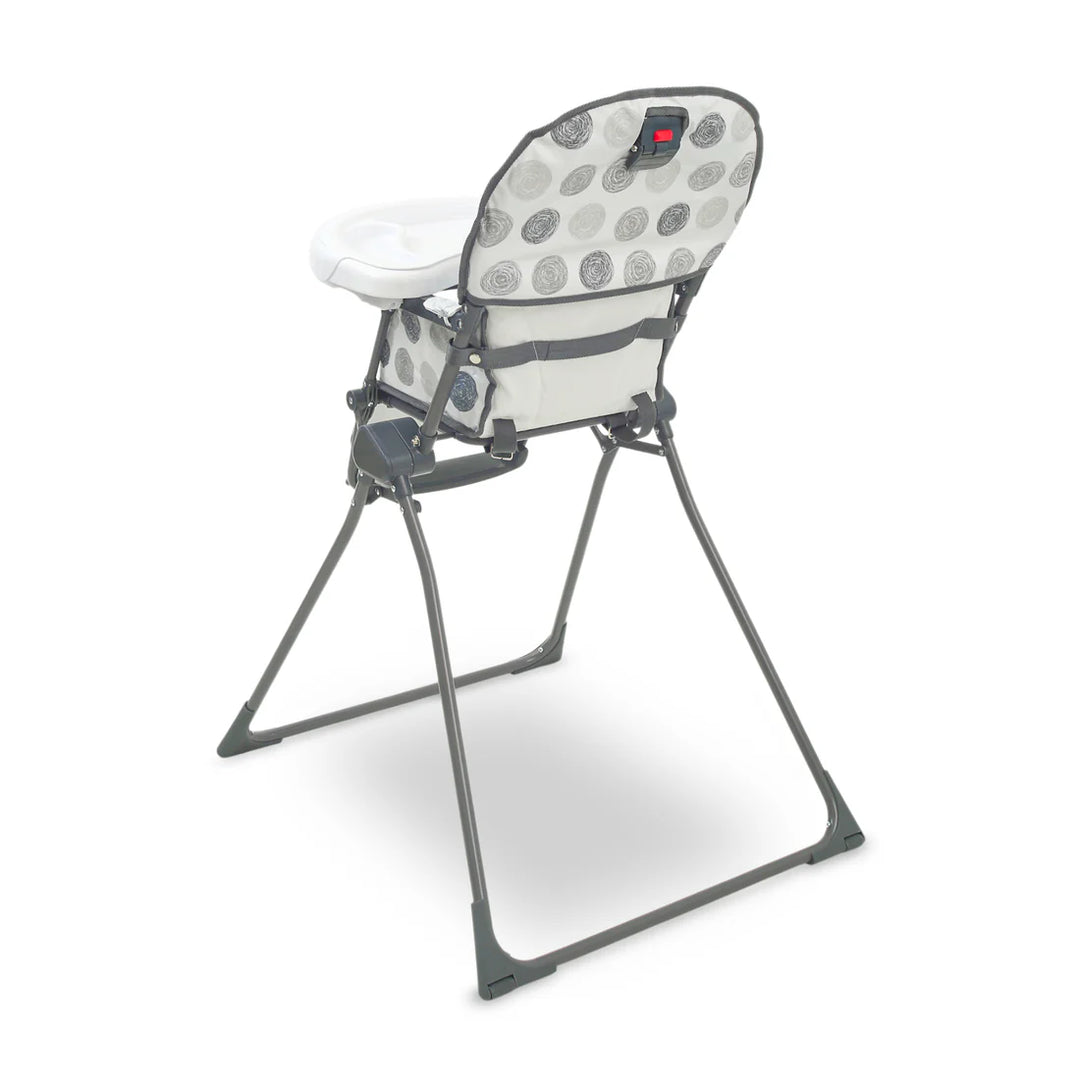 Tinnies Premium Grey Polka Dot Foldable High Chair T020 at Zubaidas Best Baby and Kids Shop in Pakistan
