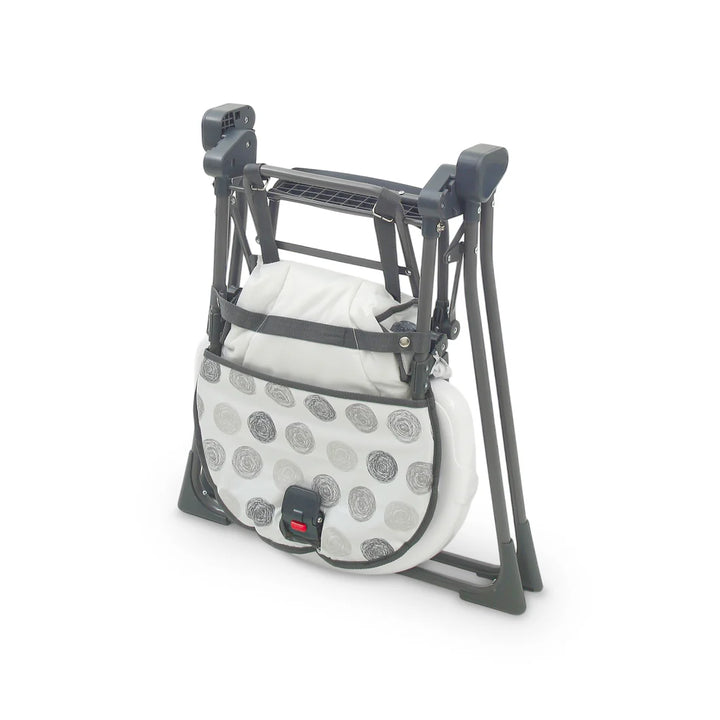 Tinnies Premium Grey Polka Dot Foldable High Chair T020 at Zubaidas Best Online Baby and Kids Store in Pakistan