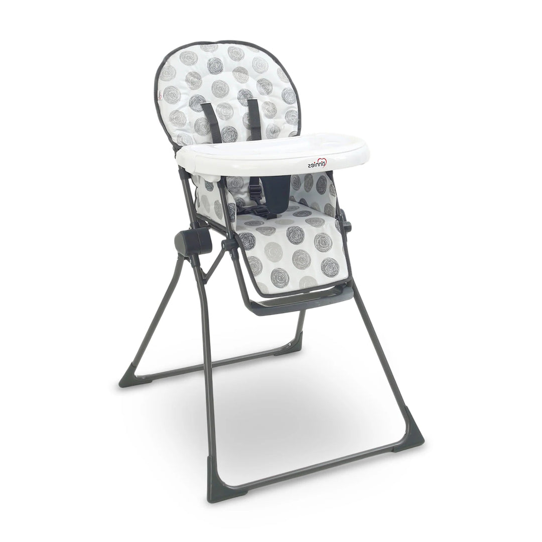 Tinnies Premium Grey Polka Dot Foldable High Chair T020 at Zubaidas