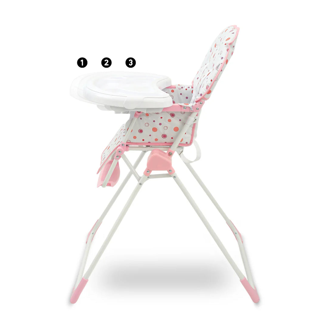 Tinnies Premium Polka Dot Foldable High Chair T022 at Zubaidas Online Pakistan