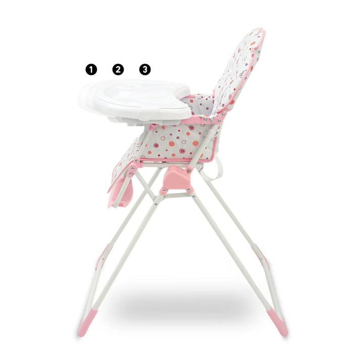 Tinnies Premium Polka Dot Foldable High Chair T022 at Zubaidas Online Pakistan