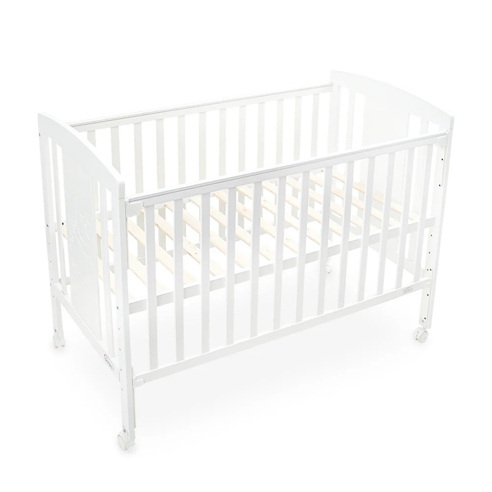 Tinnies Wooden Cot White T903 at Zubaidas Best Online Baby and Kids Store in Pakistan