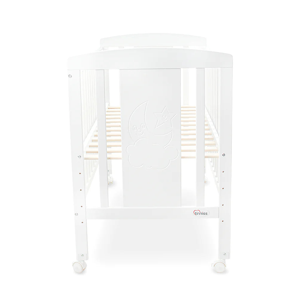Tinnies Wooden Cot White T903 at Zubaidas Number 1 Baby and Kids Store in Pakistan