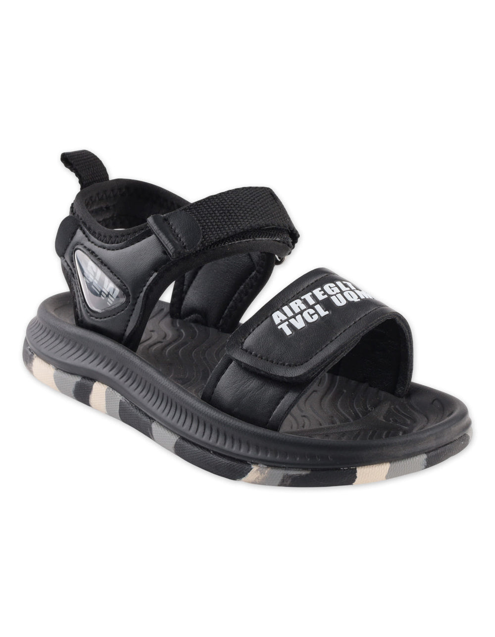 Toddler Boy Sandals Dual Strap Sporty Black at Zubaidas Official Pakistan