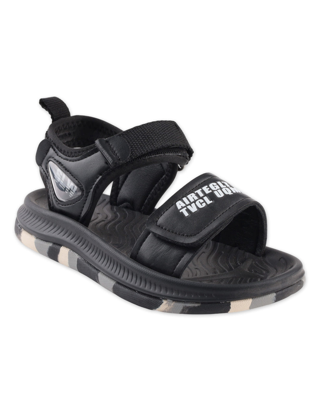 Toddler Boy Sandals Dual Strap Sporty Black at Zubaidas Official Pakistan