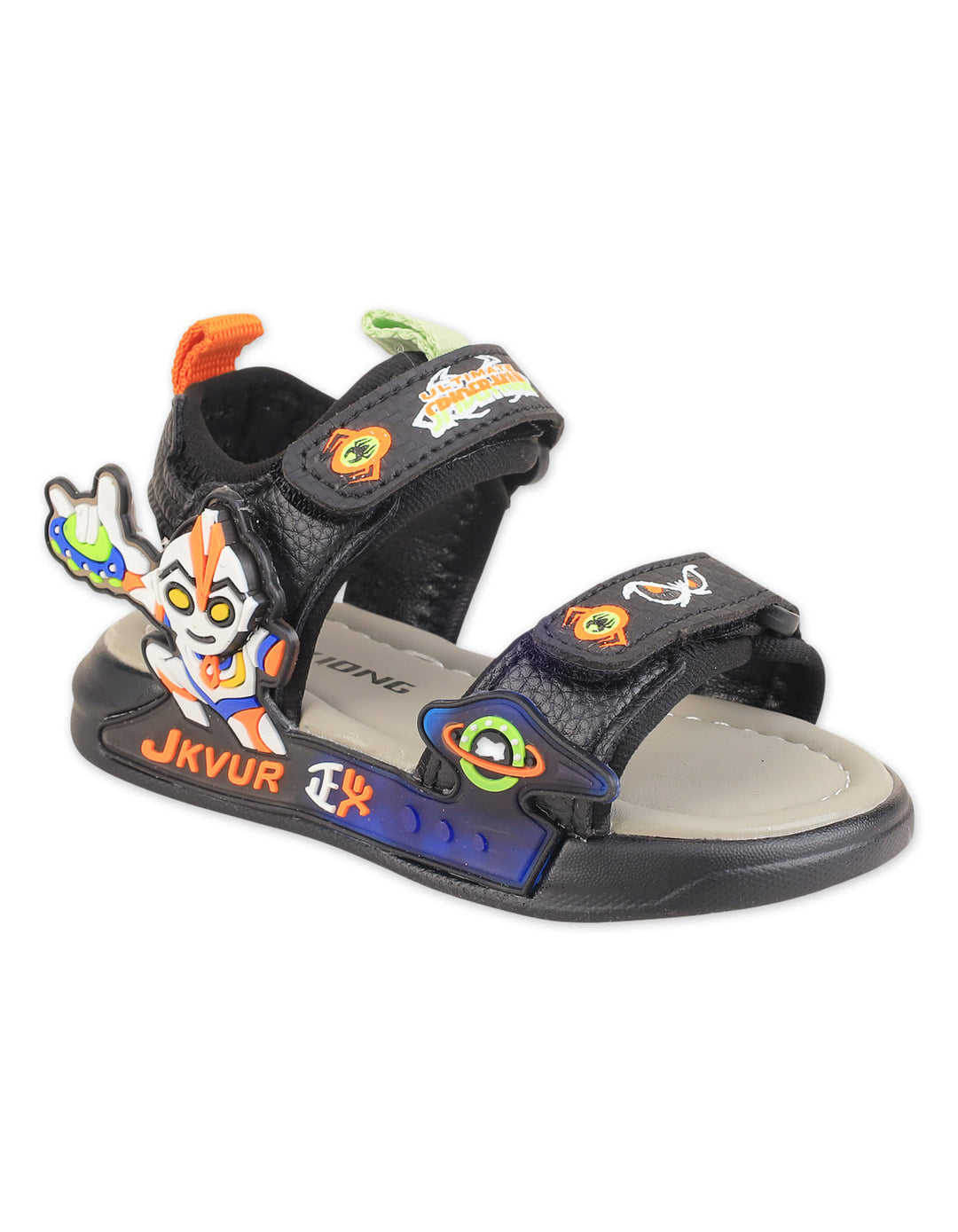 Toddler Boy Sandals Ultimate Spiderman Black and Orange at Zubaidas Official Pakistan