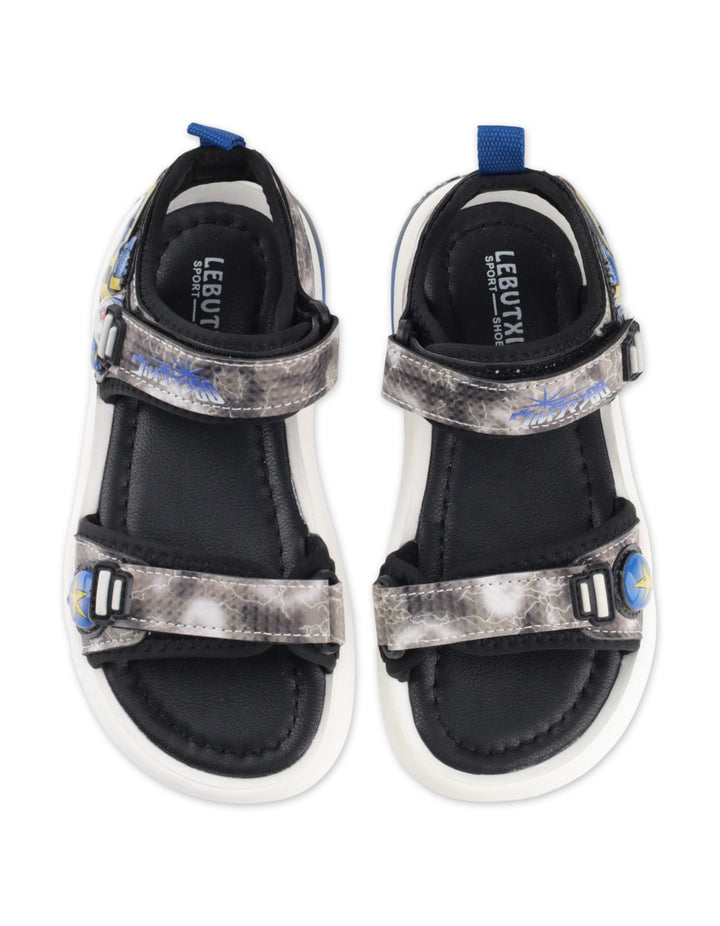 Toddler Boys Sandals Ultraman Blue and Grey at Zubaidas