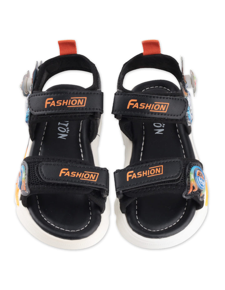 Toddler Boys Sandals Ultraman Orange and Black at Zubaidas