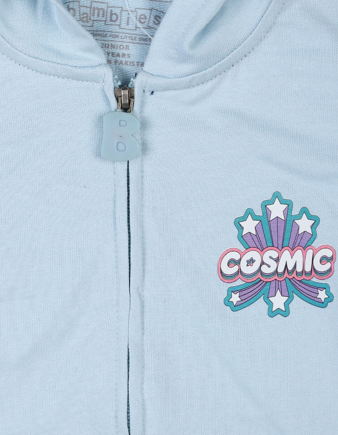 Toddler Boys Winter Jackets Bambies Hooded Cosmic Light Blue at Zubaidas Pakistan