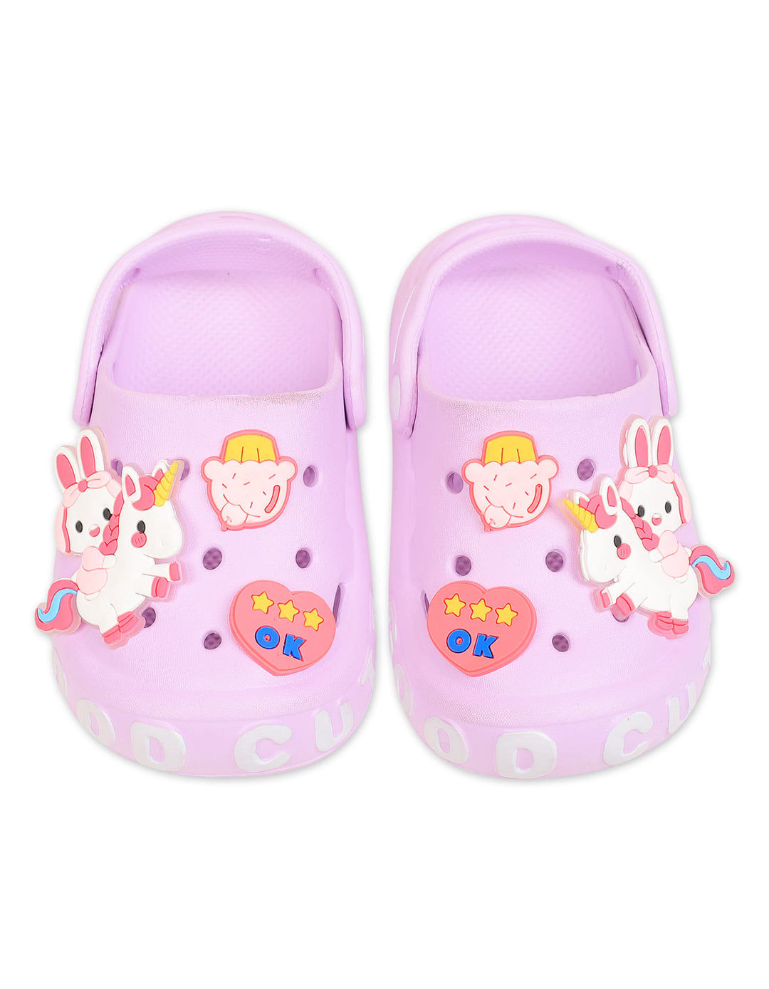 Toddler Girl Crocs with Unicorn and Bunny Charms Purple at Zubaidas
Best baby Shop Pakistan