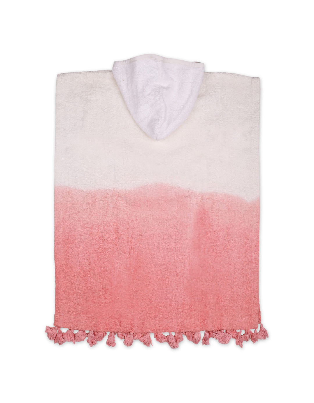 Toddler Girl Hooded Bath Towel Poncho Vanille Fraise White and Pink at Zubaidas Online Pakistan