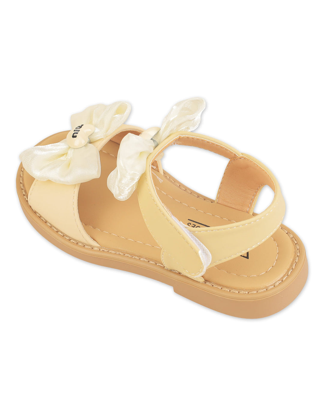 Toddler Girl Sandals Double Bow Beige at Zubaidas Best Online Baby Store in Pakistan
