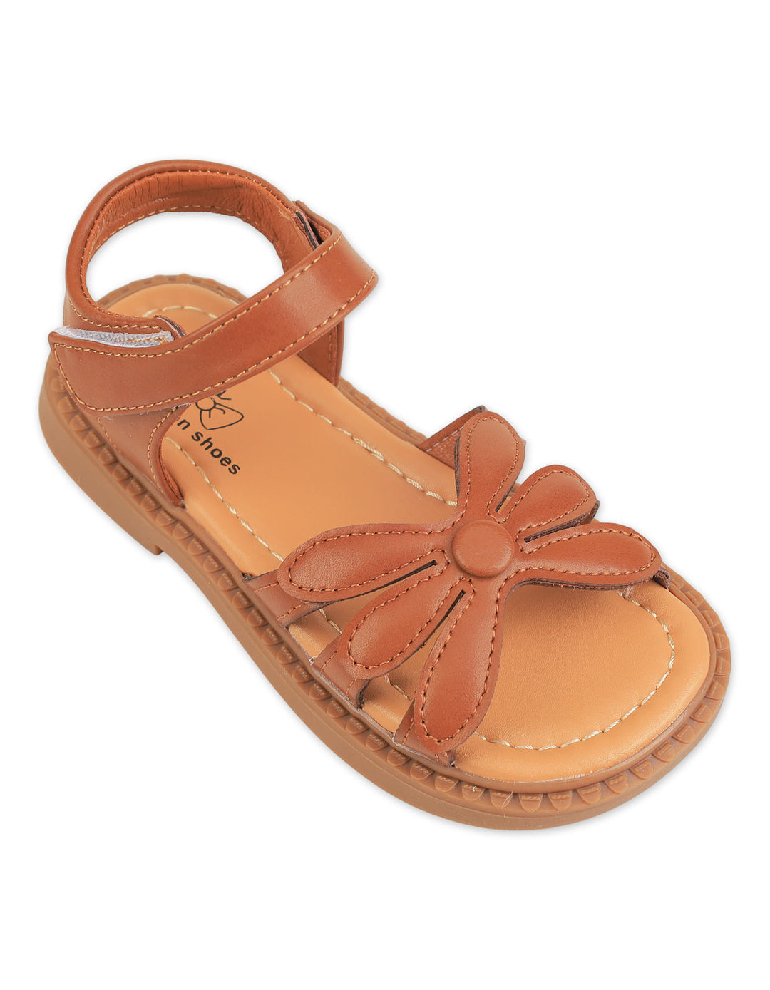 Toddler Girl Sandals Flower Brown at Zubaidas Official Pakistan