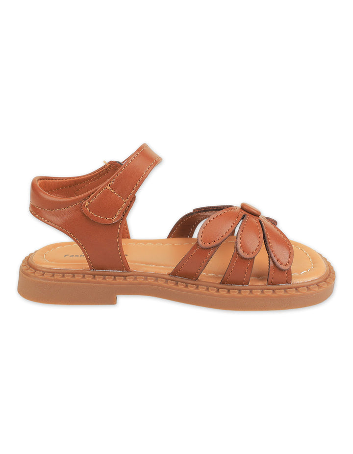 Toddler Girl Sandals Flower Brown at Zubaidas Online Pakistan