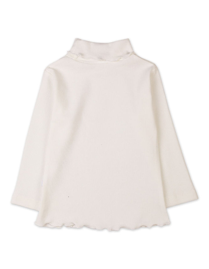 Toddlers Girls High Neck Bambies Bow Off White at Zubaidas Official