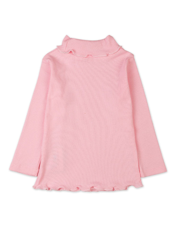 Toddler Girls High Neck Bambies Bow Soft Pink at Zubaidas Official