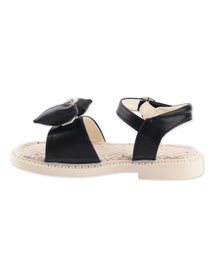 Toddler Girls Sandals Elegant Bow Black and Beige at Zubaidas Online Pakistan