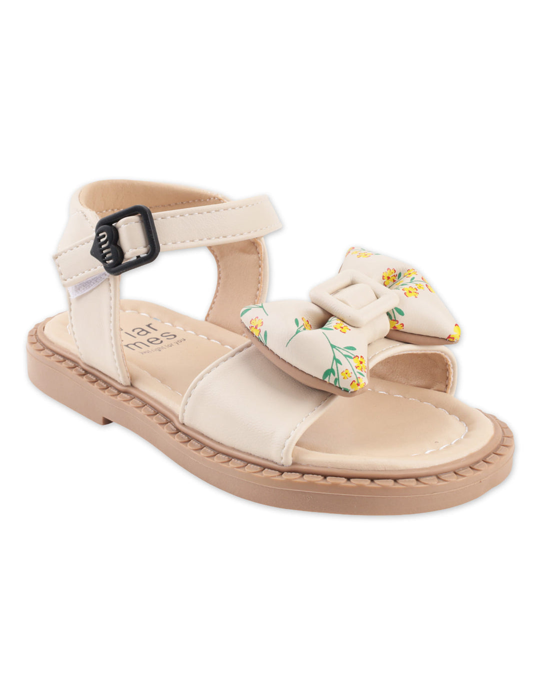 Toddler Girls Sandals Floral Bow Off White at Zubaidas Official Pakistan