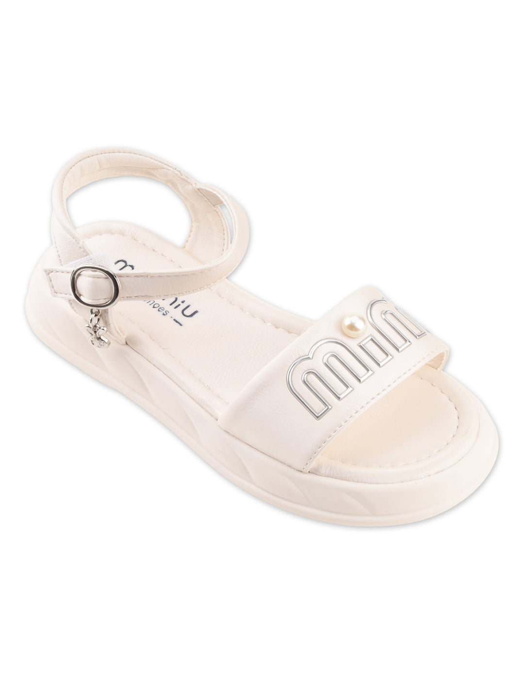 Toddler Girls Sandals Pearl Cream at Zubaidas Official Pakistan