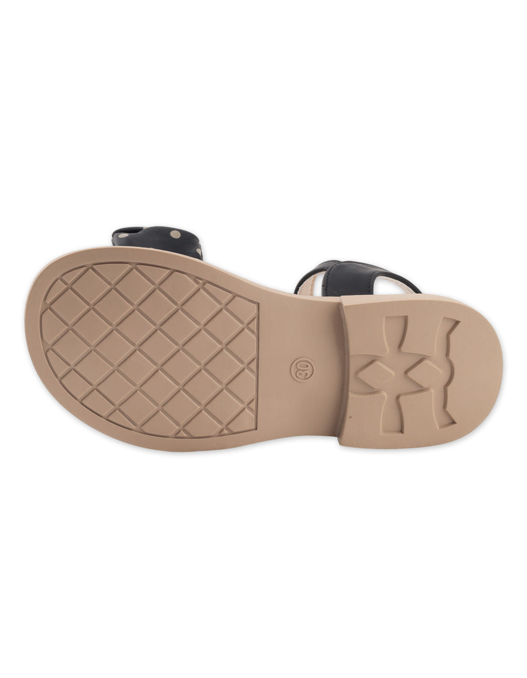 Toddler Girls Sandals Polka Dot Ruffled Strap Black at Zubaidas Best Online Baby and Kids Store in Pakistan