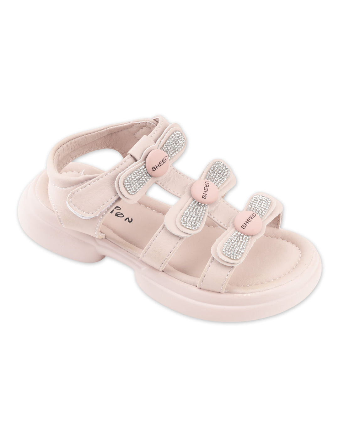 Toddler Girls Sandals Triple Bow Pink at Zubaidas Official Pakistan