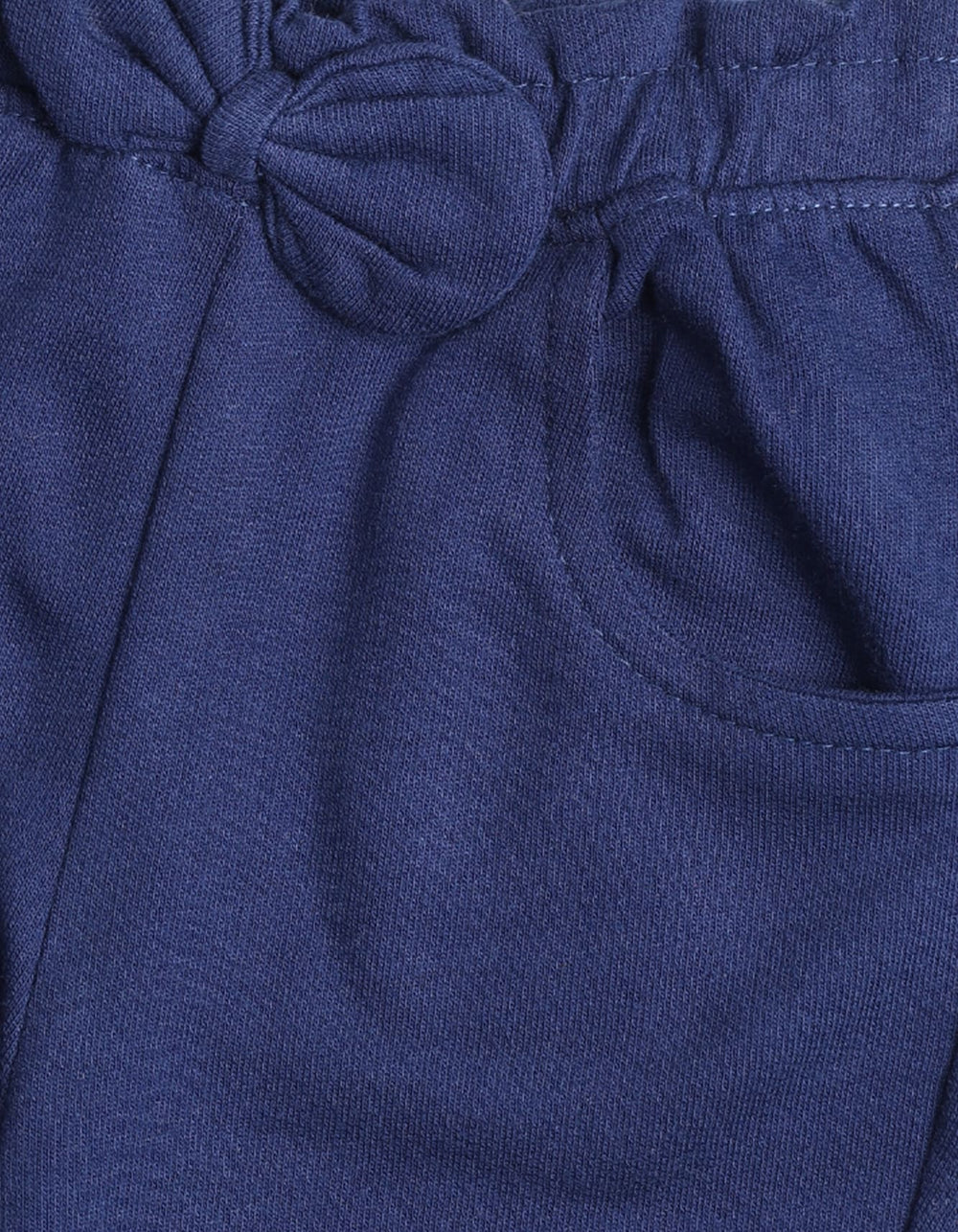 Toddler Girls Trousers Bambies Front Bow Navy Blue at Zubaidas Pakistan