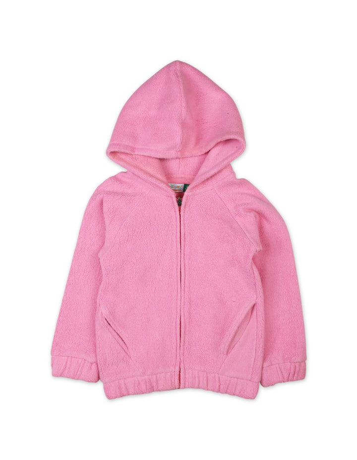 Toddler Girls Winter Hoodies Bambies Shocking Pink at Zubaidas