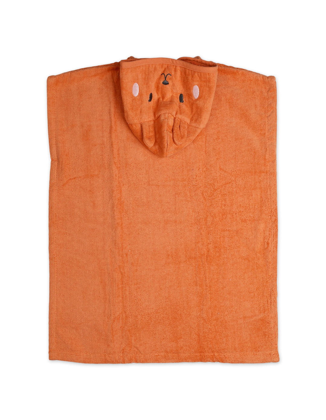 Toddlers Hooded Bath Towel Poncho Bunny Orange at Zubaidas Online Pakistan