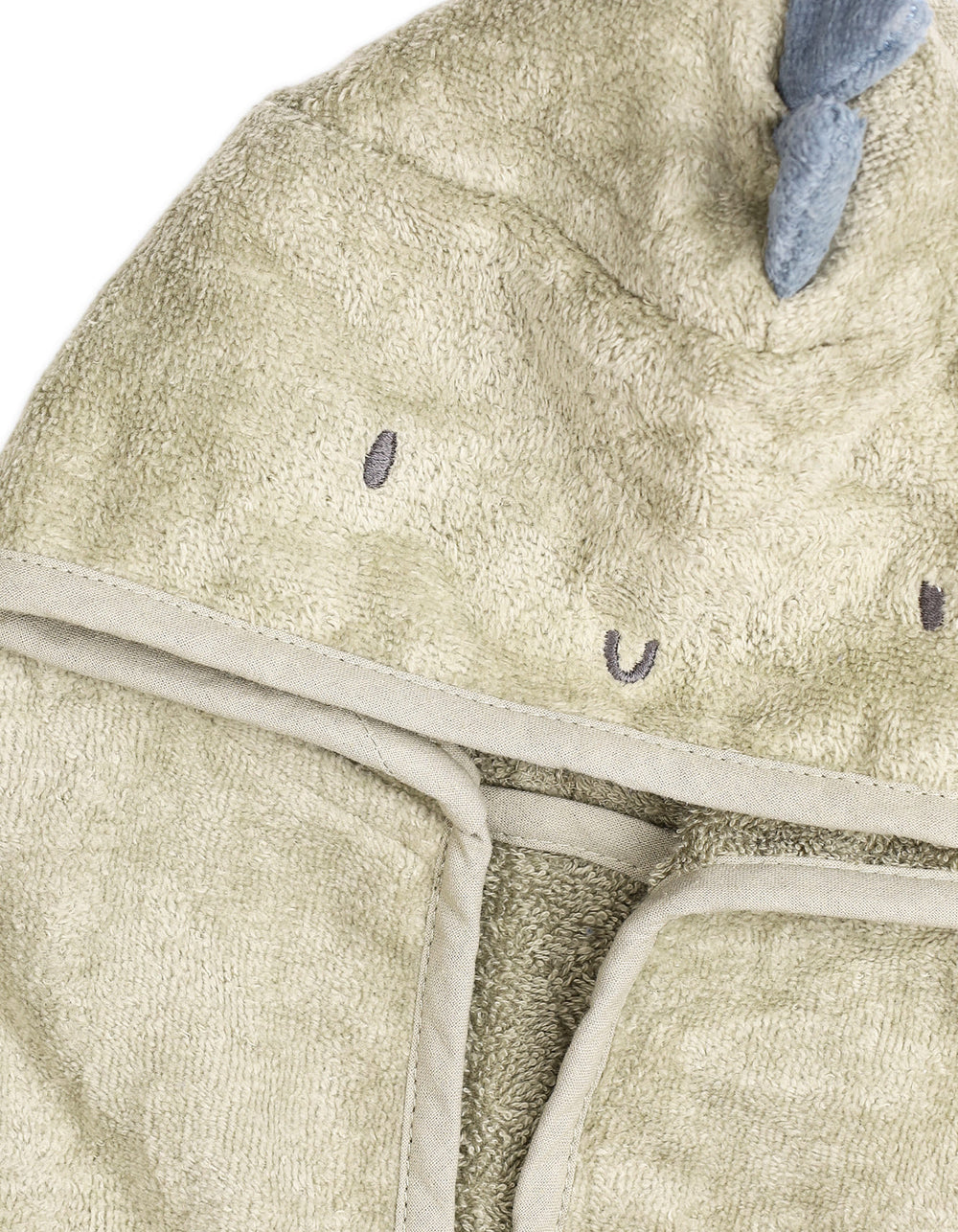 Toddlers Hooded Bath Towel Poncho Dino Olive Green at Zubaidas Official Pakistan