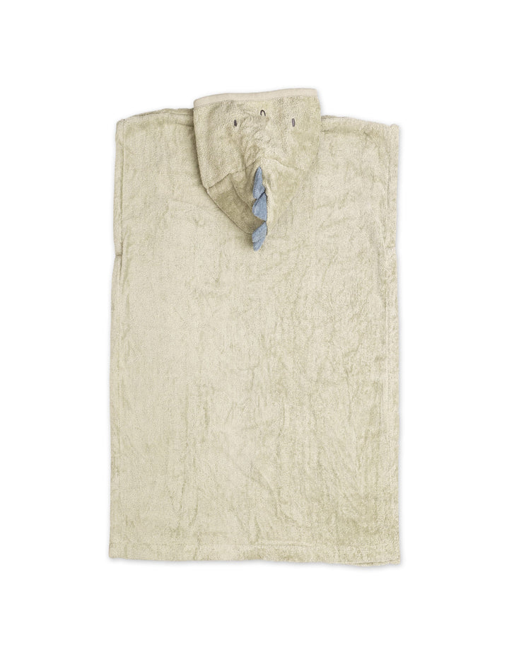 Toddlers Hooded Bath Towel Poncho Dino Olive Green at Zubaidas Online Pakistan