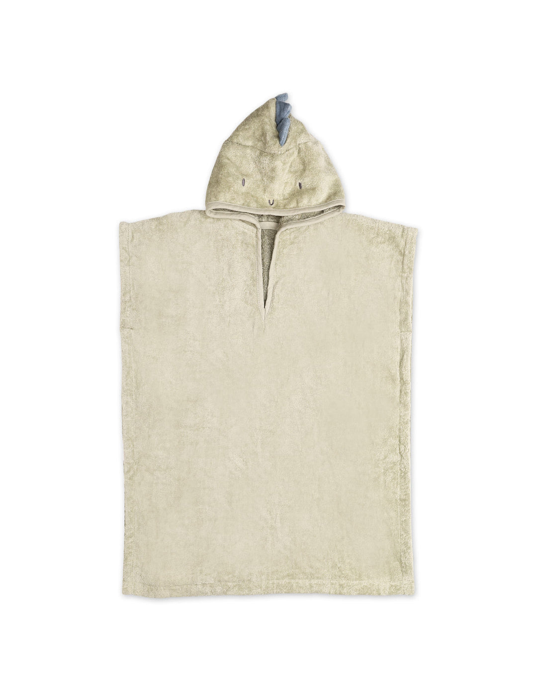 Toddlers Hooded Bath Towel Poncho Dino Olive Green at Zubaidas