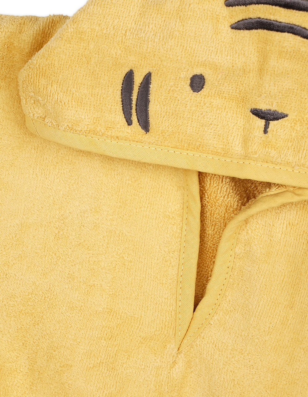 Toddlers Hooded Bath Towel Poncho Tiger Yellow at Zubaidas Official Pakistan