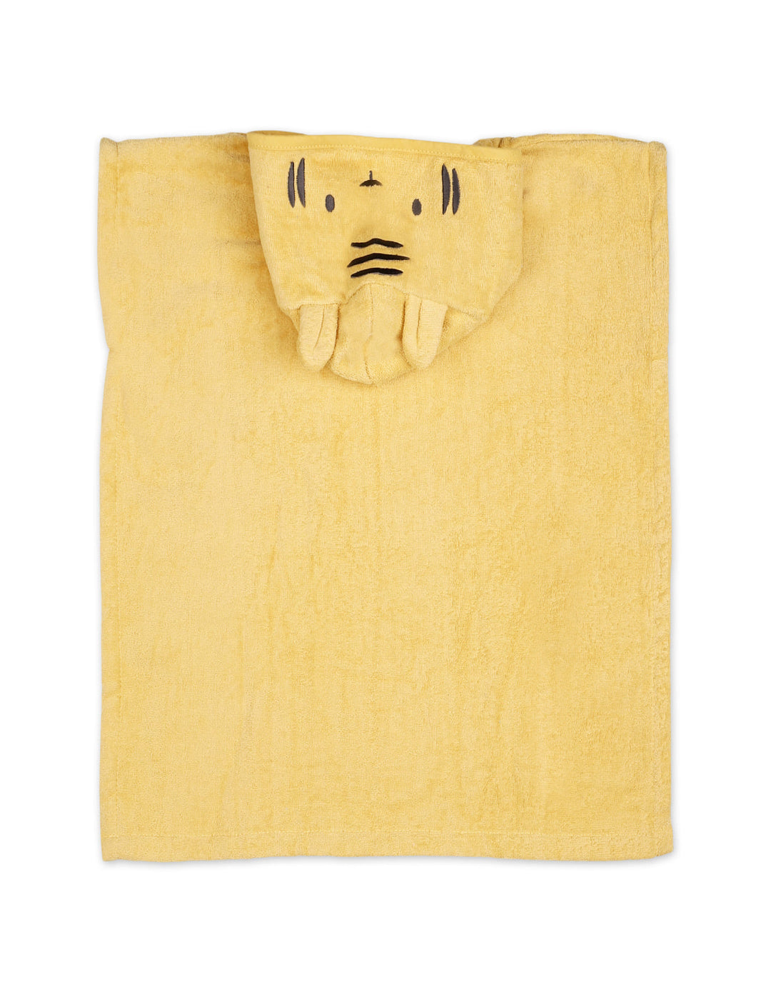 Toddlers Hooded Bath Towel Poncho Tiger Yellow at Zubaidas Online Pakistan