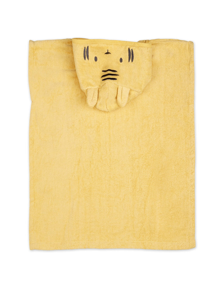 Toddlers Hooded Bath Towel Poncho Tiger Yellow at Zubaidas Online Pakistan