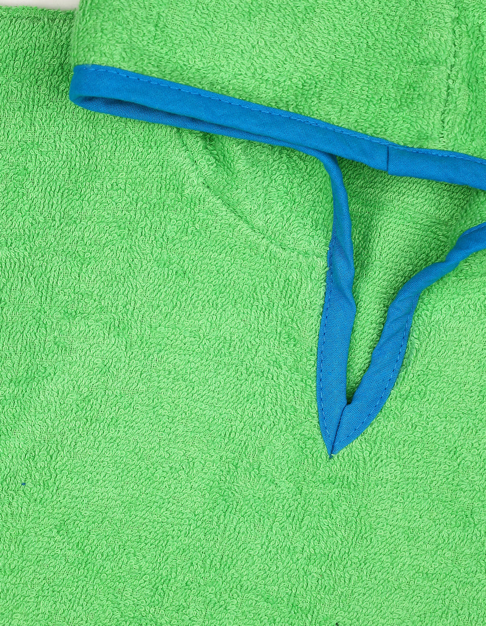 Toddlers Hooded Bath Towel Poncho Turtle Green with Blue Trim at Zubaidas Official Pakistan