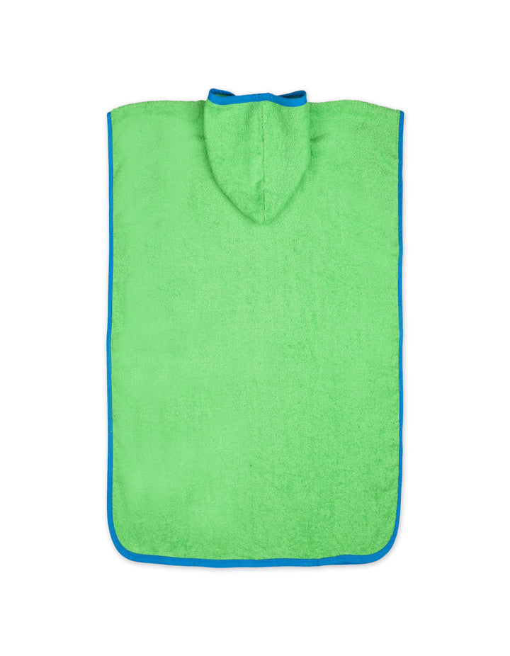 Toddlers Hooded Bath Towel Poncho Turtle Green with Blue Trim at Zubaidas Online Pakistan