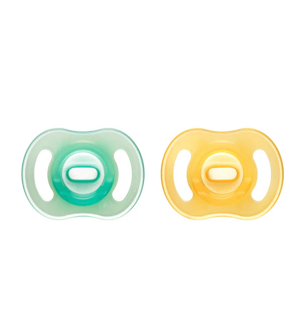 Tommee Tippee Baby Boy Ultra Light Silicone Soother 6-18M Pack of 2 TT 433804 at Zubaidas
