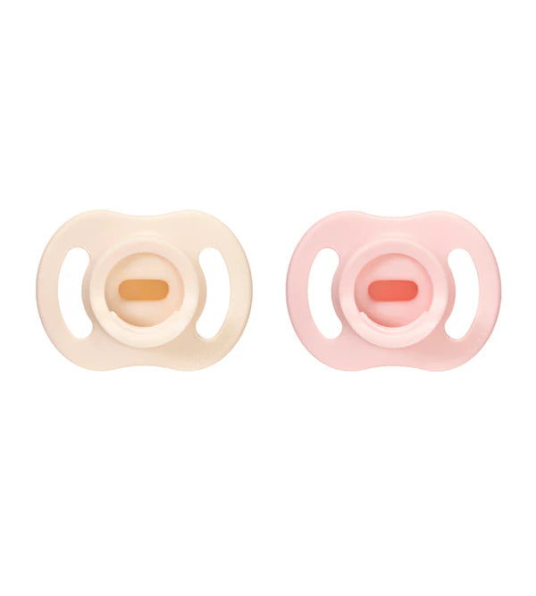 Tommee Tippee Baby Girl Ultra Light Silicone Soother 0-6M Pack of 2 TT 458810 at Zubaidas