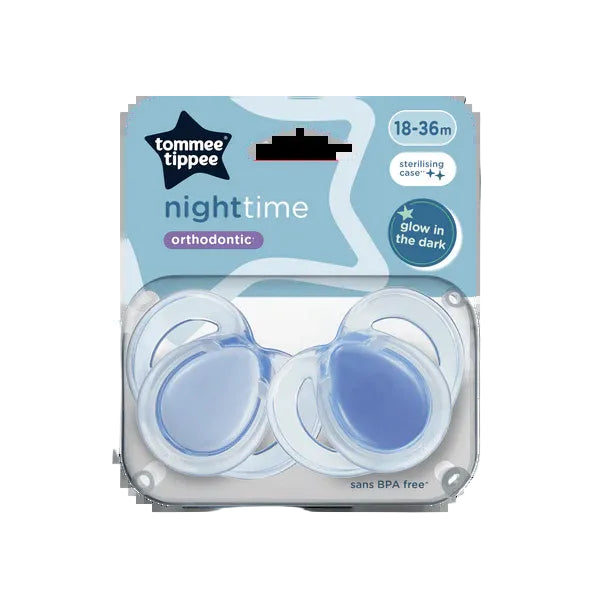 Tommee Tippee Night Time Soother 2-PK 18-36M TT 433400 at Zubaidas