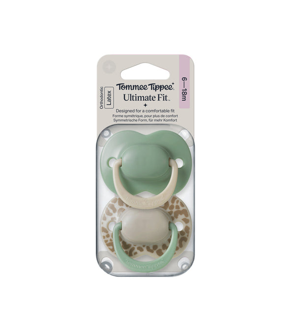 Tommee Tippee Ultimate Fit Latex Soother 6-18M Pack Of 2 TT 458805 at Zubaidas Online Pakistan