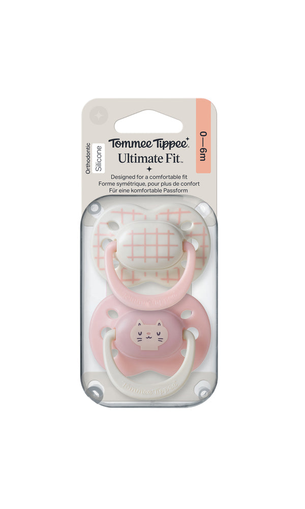 Tommee Tippee Ultra Fit Silicone Soother 0-6M Pack Of 2 TT 458826 at Zubaidas Official Pakistan