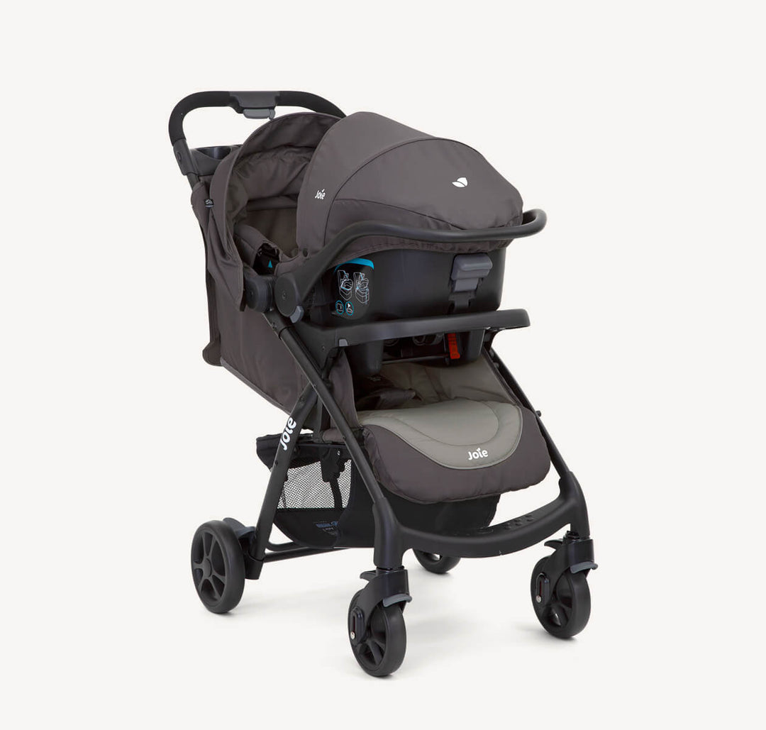 Travel System Joie Muze LX with i-Juva Dark Pewter T1035ECDPW000 at Zubaidas Graco Babyshop Pakistan