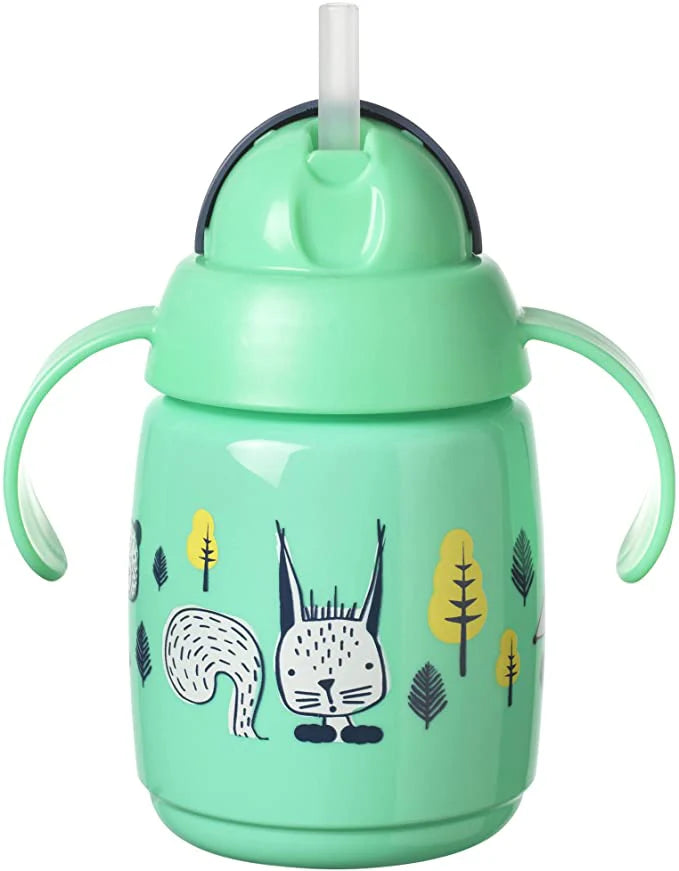 Zubaida's Tommee Tippee Trainer Straw Cup Green 300ML - TT 447830