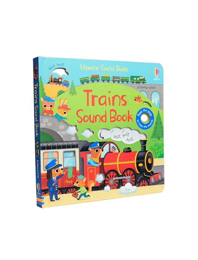Usborne Trains Sounds Children's Board Book at Zubaidas
