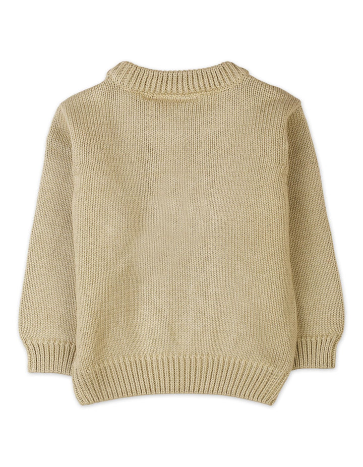 Warm Baby Winter Pullovers Bambies Cable Knit Beige at Zubaidas Offical Pakistan