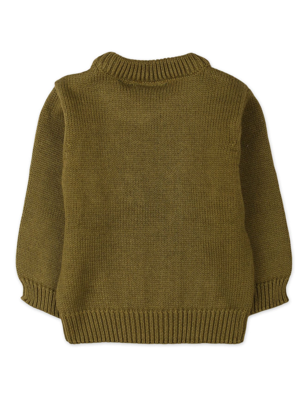 Warm Baby Winter Pullovers Bambies Cable Knit Olive Green at Zubaidas Offical Pakistan